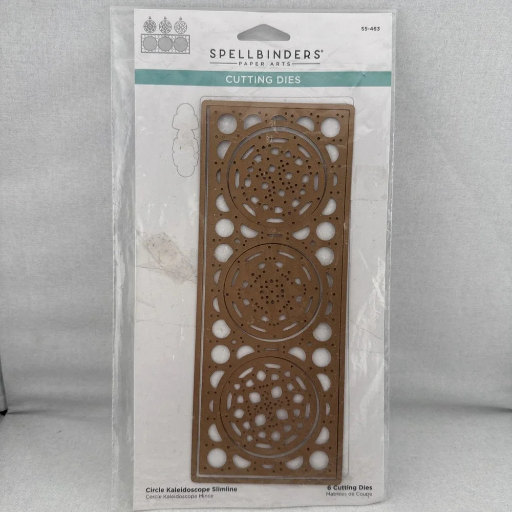 Spellbinders Etched Metal‎ Cutting Dies - Circle Kaleidoscope Slimline S5-463